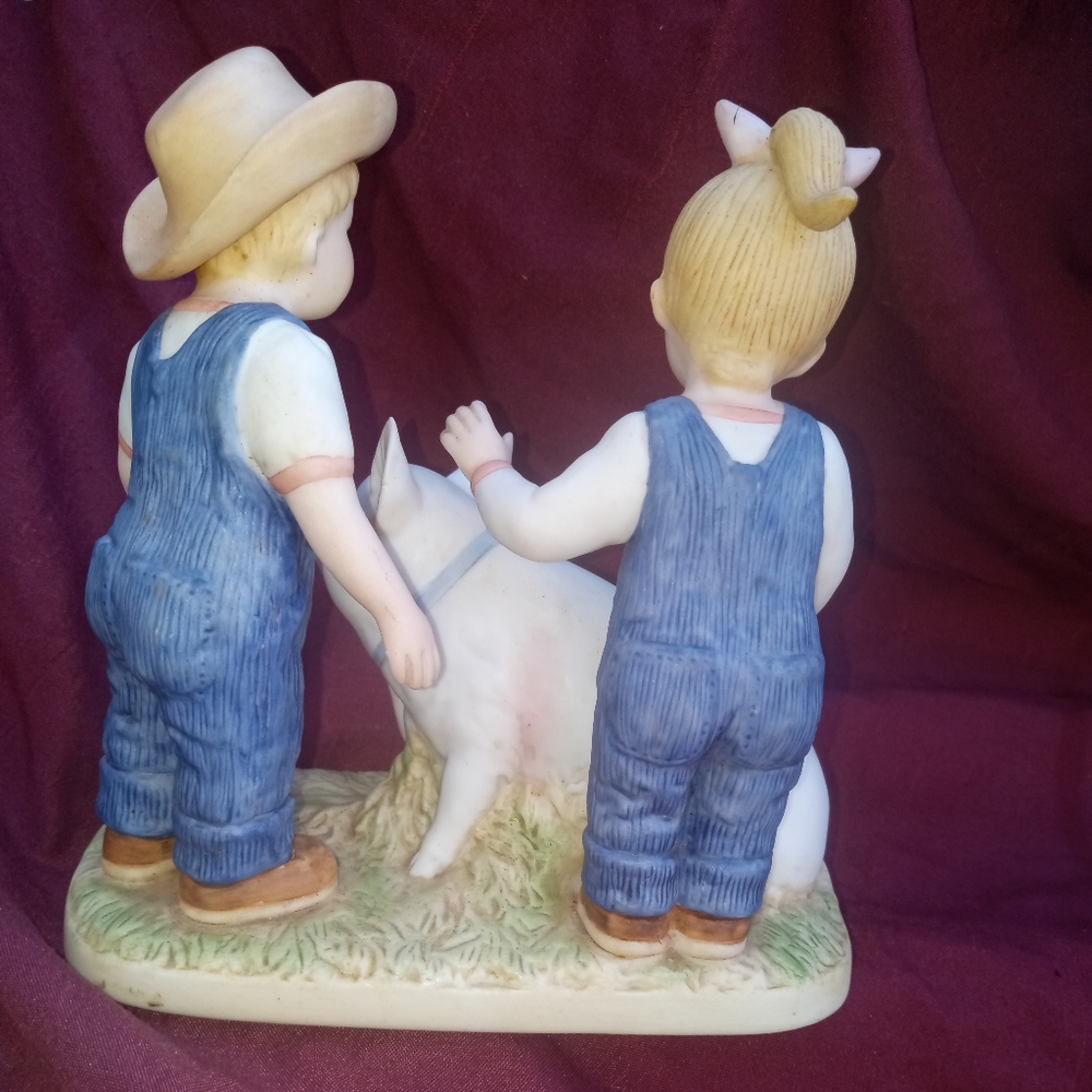 Home interiors Denim Days "Prize Pig" figurine - Picture 2 of 4